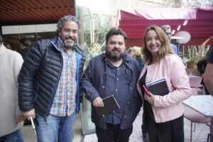 Acá yo, junto a Juan Ernesto Jaeger y Alvaro Peralta más conocido como Don Tinto. 